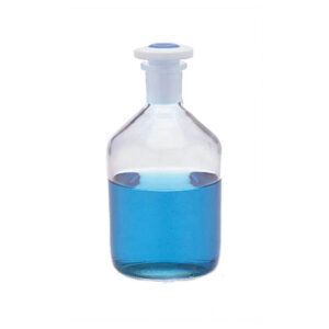 Bottles Solution, Amber, Tooled Neck, made of low expansion 3.3 borosilicate glass