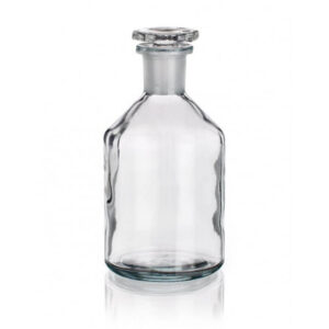 Bottles, reagent, plain, narrow mouth, with I/C stopper, made of low expansion 3.3 borosilicate glass