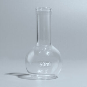 Flask, boiling, round bottom, made of low expansion 3.3 borosilicate glass