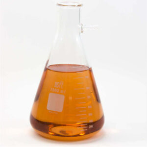 Flask, Conical, Amber with Screw Cap, made of low expaension 3.3 borosilicate glass