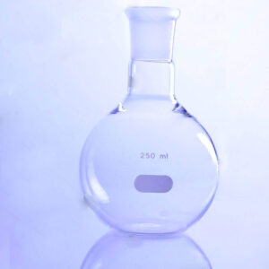 Flask, Kjeldahl, round bottom, long neck, I/C joint, made of low espansion 3.3 borosilicate glass