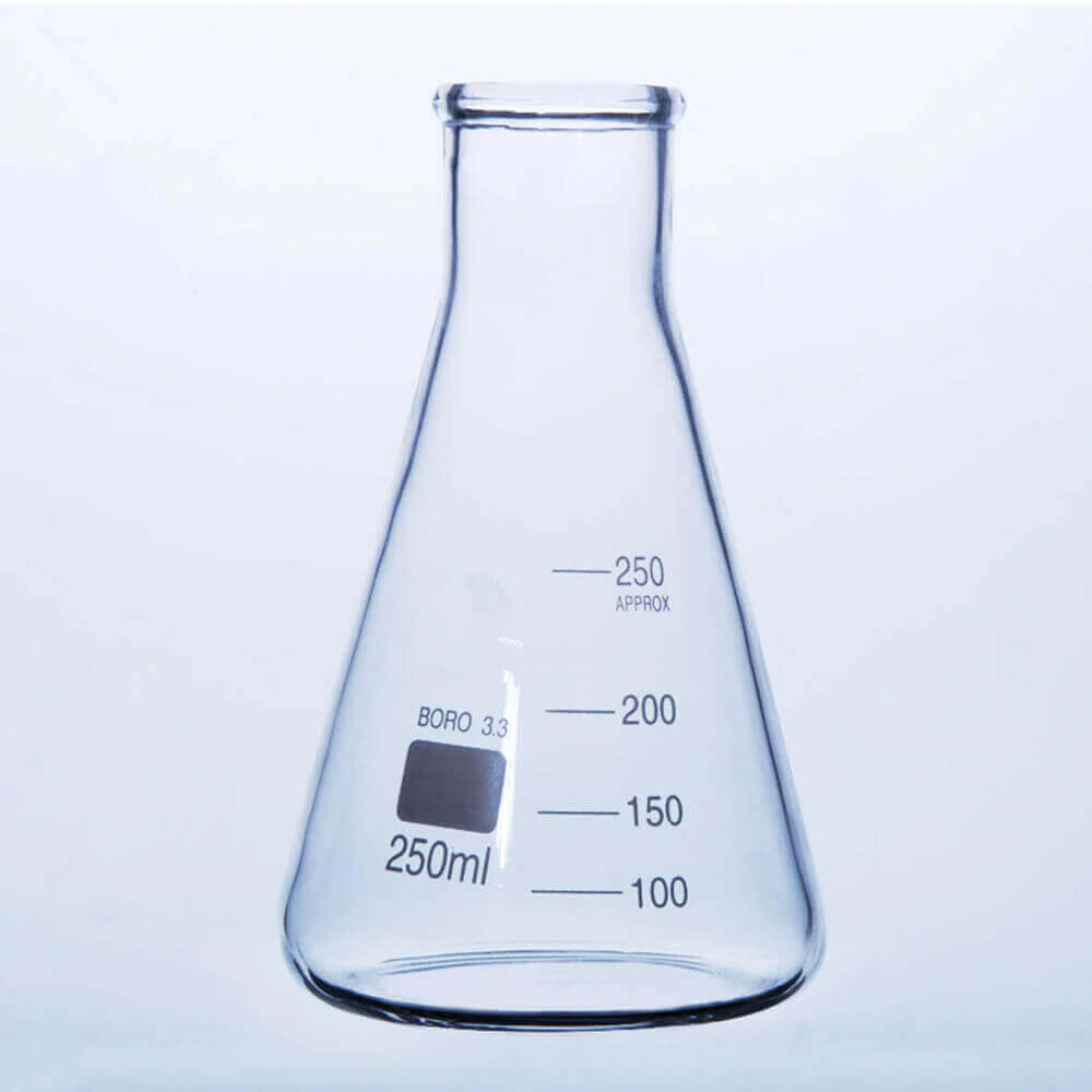 Flask, Volumetric, I/C stopper, made of low expansion 3.3 borosilicate glass