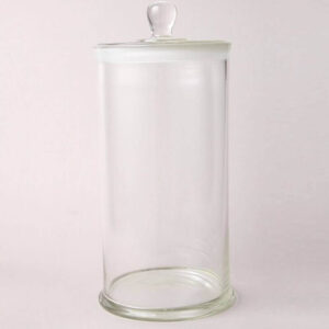 Jars Museum with lid, made of low expansion 3.3 borosilicate glass