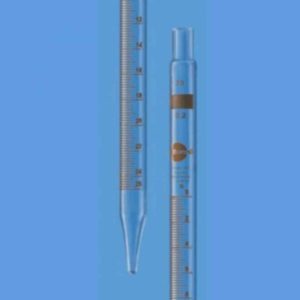 Pipets, Measuring, Mohrn type, amner colour graduation Class 'A' ( With certificate)