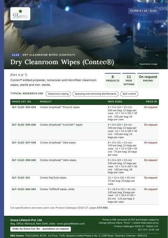 Dry Cleanroom Wipes (Contec®) — flyer 4 of 10