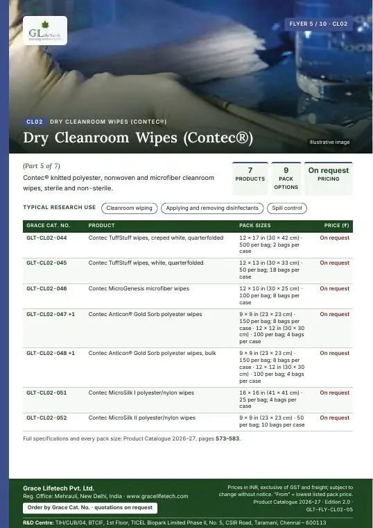 Dry Cleanroom Wipes (Contec®) — flyer 5 of 10