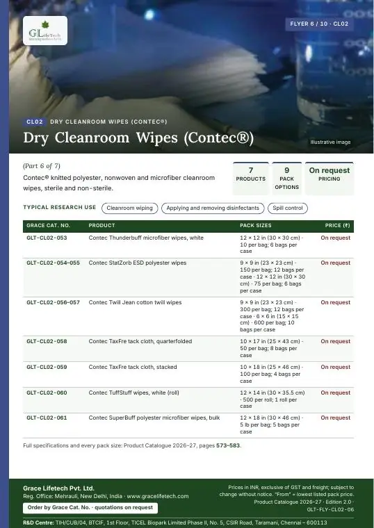 Dry Cleanroom Wipes (Contec®) — flyer 6 of 10
