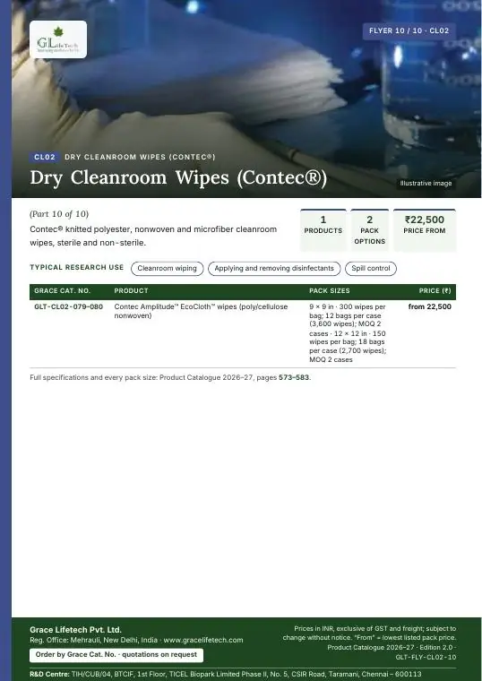 Dry Cleanroom Wipes (Contec®) — flyer 10 of 10