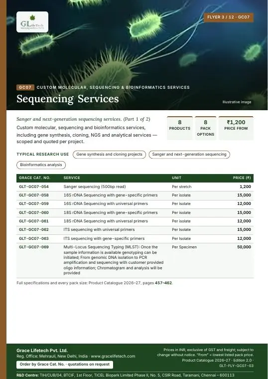 Custom Molecular, Sequencing & Bioinformatics Services — flyer 3 of 12