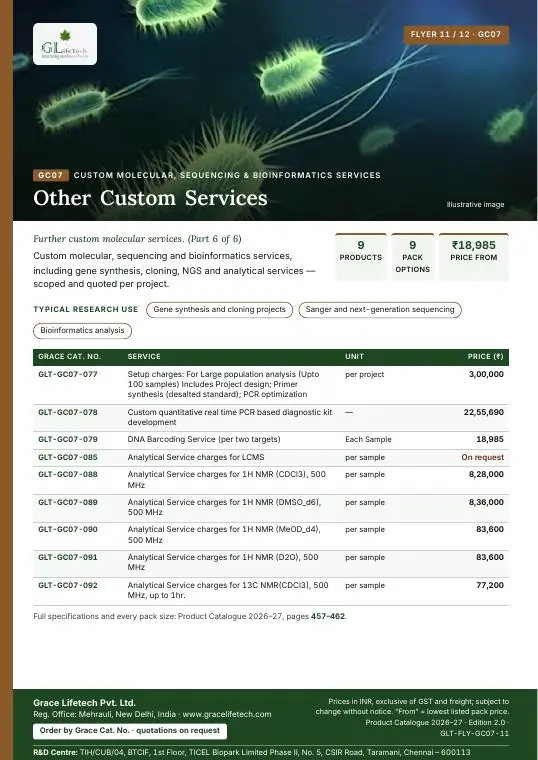 Custom Molecular, Sequencing & Bioinformatics Services — flyer 11 of 12