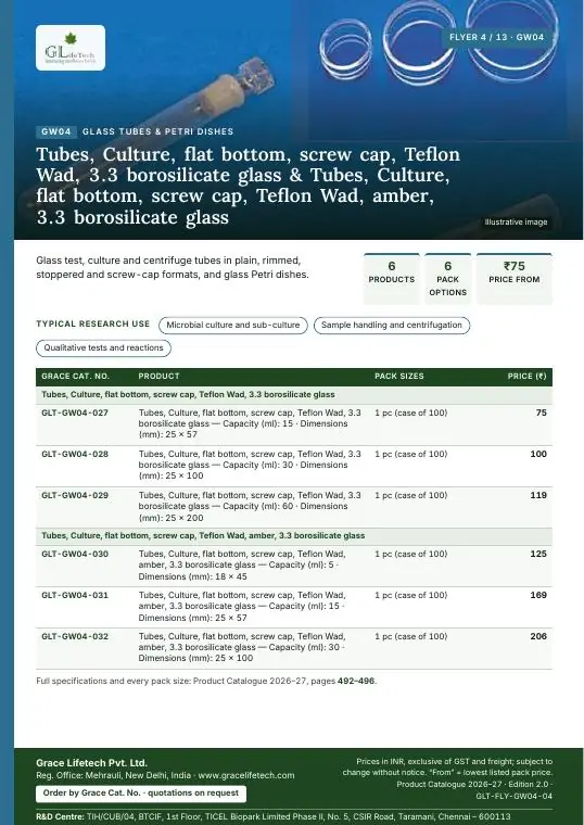 Glass Tubes & Petri Dishes — flyer 4 of 13