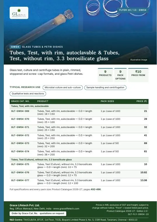 Glass Tubes & Petri Dishes — flyer 10 of 13