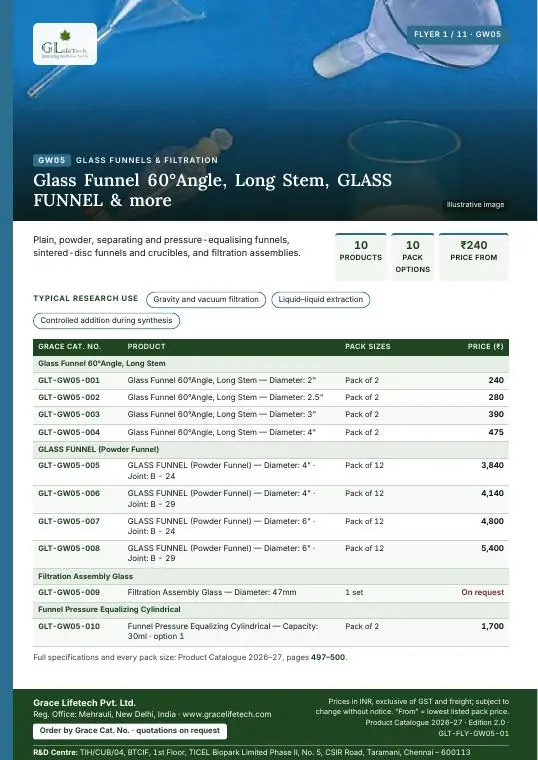 Glass Funnels & Filtration flyer