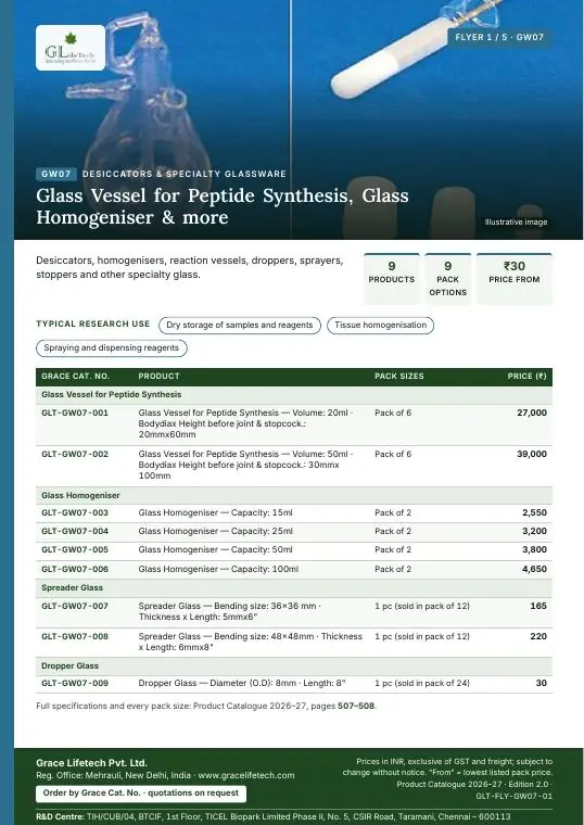 Desiccators & Specialty Glassware flyer