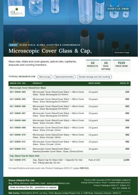 Glass Vials, Slides, Cuvettes & Consumables — flyer 7 of 9