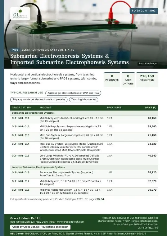 Electrophoresis Systems & Kits — flyer 2 of 6