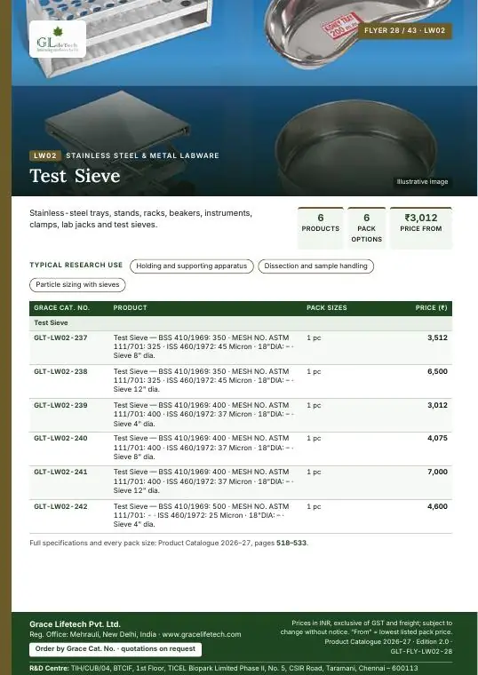 Stainless Steel & Metal Labware — flyer 28 of 43