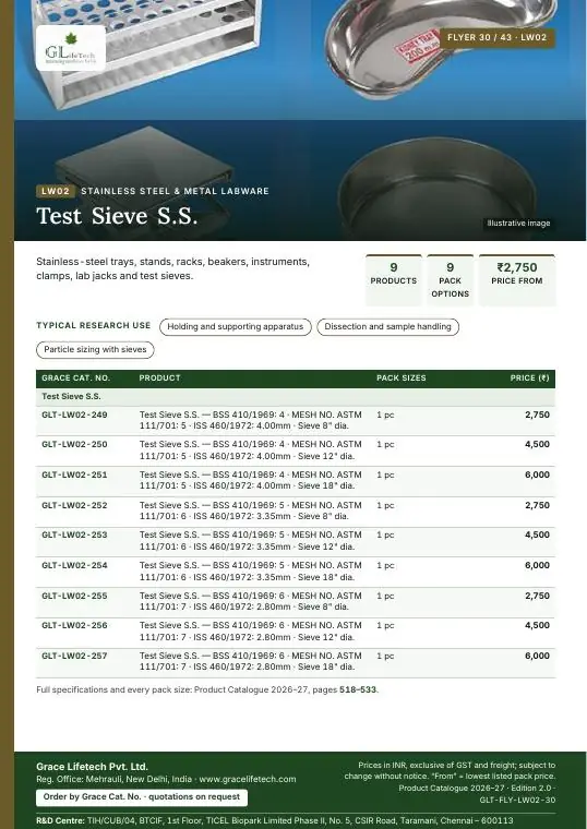 Stainless Steel & Metal Labware — flyer 30 of 43