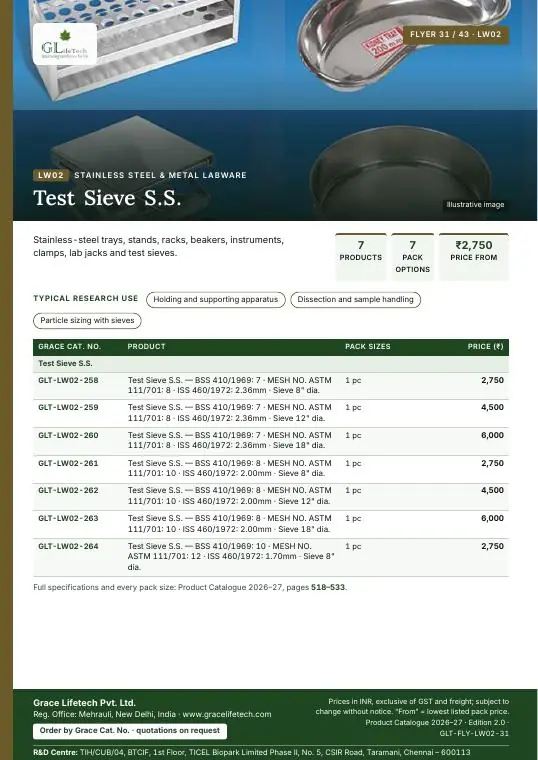 Stainless Steel & Metal Labware — flyer 31 of 43