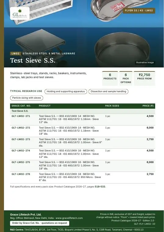 Stainless Steel & Metal Labware — flyer 33 of 43