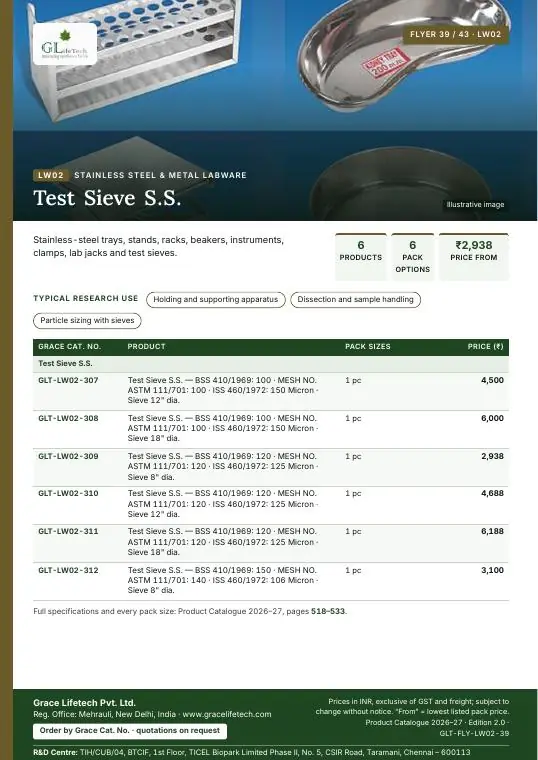 Stainless Steel & Metal Labware — flyer 39 of 43