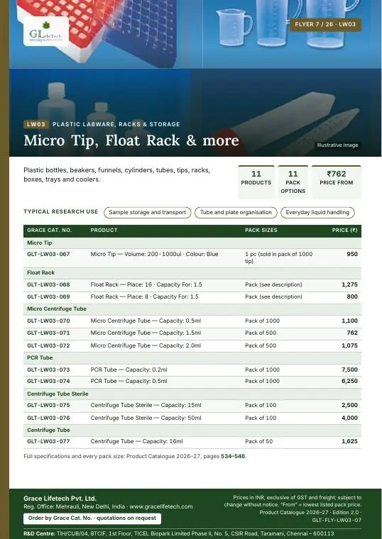 Plastic Labware, Racks & Storage — flyer 7 of 26
