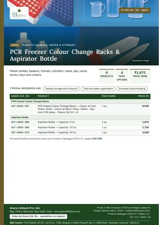 Plastic Labware, Racks & Storage — flyer 26 of 26
