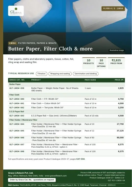 Filter Papers, Papers & Wraps — flyer 4 of 5