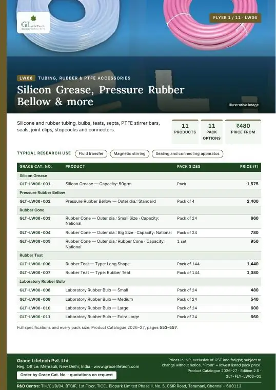 Tubing, Rubber & PTFE Accessories flyer