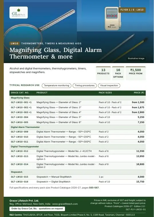 Thermometers, Timers & Measuring Aids flyer