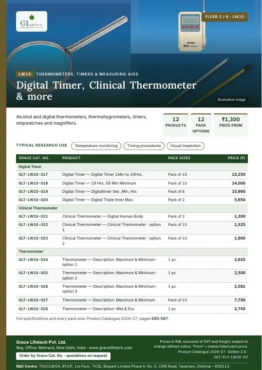 Thermometers, Timers & Measuring Aids — flyer 2 of 6