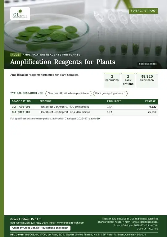 Amplification Reagents for Plants flyer